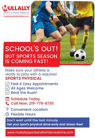 Announcement and Events at Mullally Sports and Family Medicine in Crown Point, IN