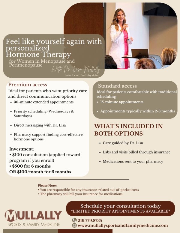Hormone Replacement Therapy (HRT) Treatment Clinic in Crown Point IN