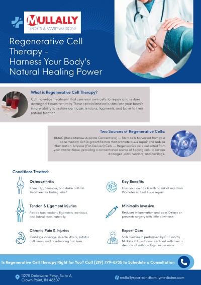 Regenerative Cell Therapy Specialist in Crown Point, IN